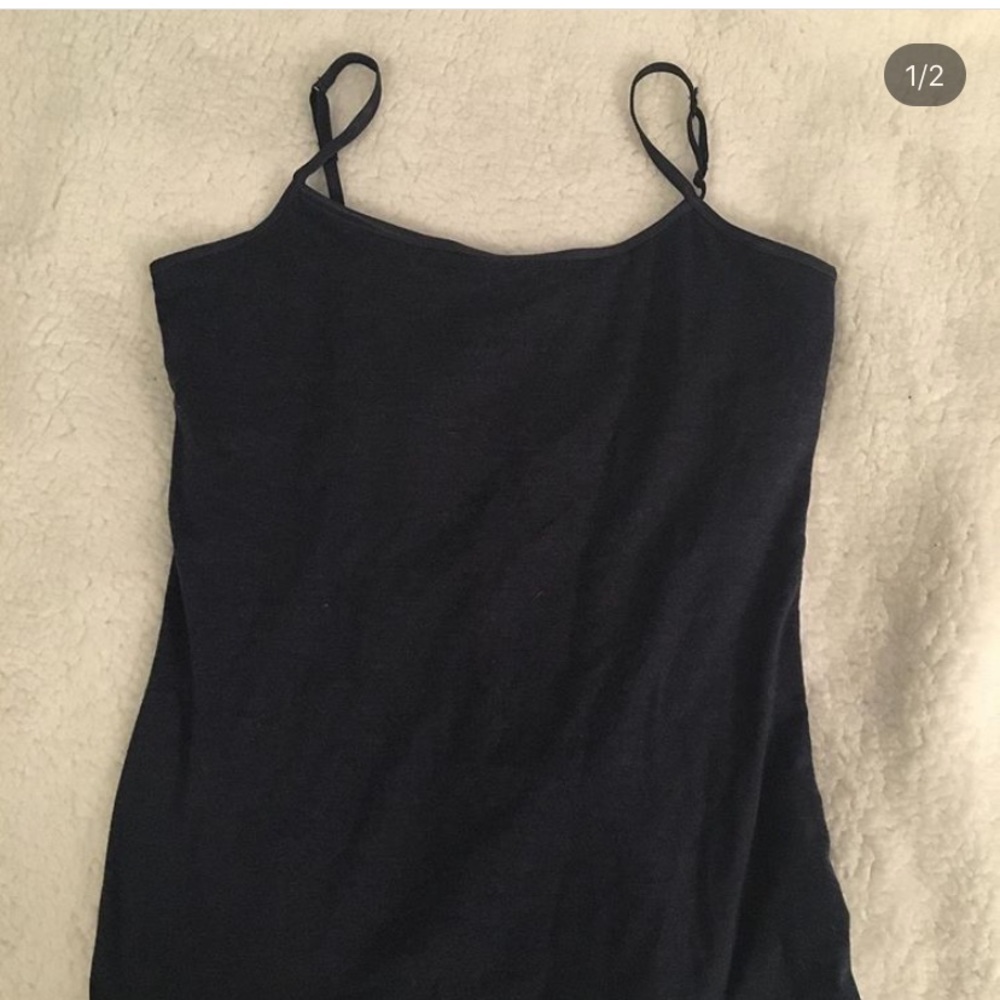 Navy blue shelf cami